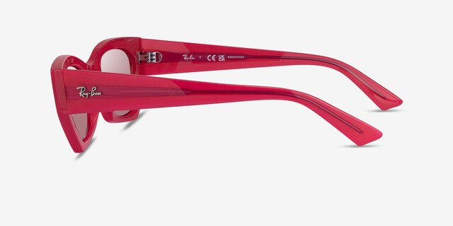Ray-Ban RB4430 Zena Clear Pink Eco-friendlySunglass Frames from EyeBuyDirect, Side View