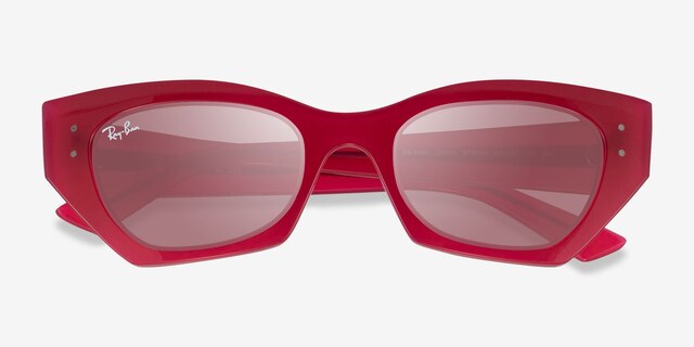 Ray-Ban RB4430 Zena Clear Pink Eco-friendlySunglass Frames from EyeBuyDirect, Closed View