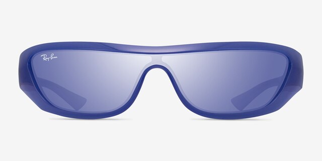 Ray-Ban RB4431 Xan Shiny Blue Eco-friendlySunglass Frames from EyeBuyDirect, Front View