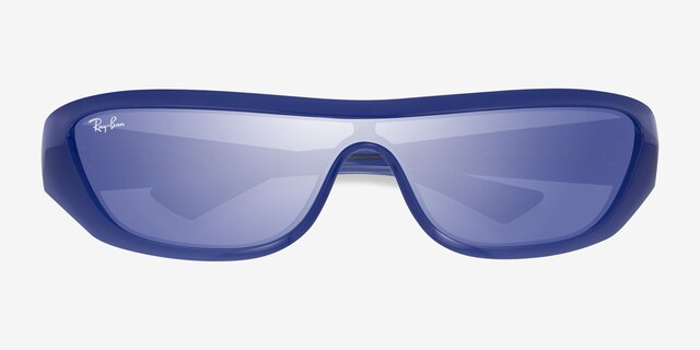 Ray-Ban RB4431 Xan Shiny Blue Eco-friendlySunglass Frames from EyeBuyDirect, Closed View