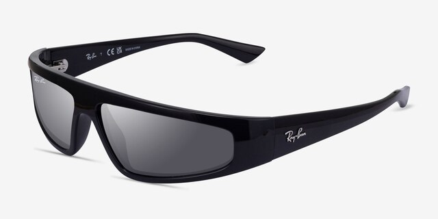 Ray-Ban RB4432 Izaz Black Eco-friendlySunglass Frames from EyeBuyDirect, Angle View