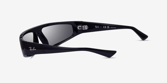 Ray-Ban RB4432 Izaz Black Eco-friendlySunglass Frames from EyeBuyDirect, Side View