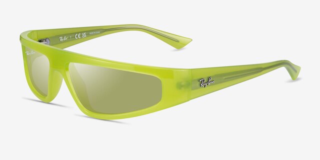 Ray-Ban RB4432 Izaz Apple Green Eco-friendlySunglass Frames from EyeBuyDirect, Angle View