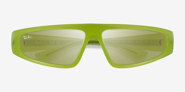 Ray-Ban RB4432 Izaz Apple Green Eco-friendlySunglass Frames from EyeBuyDirect, Closed View