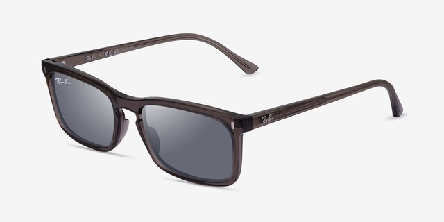 Ray-Ban RB4435 Clear Brown PlasticSunglass Frames from EyeBuyDirect, Angle View