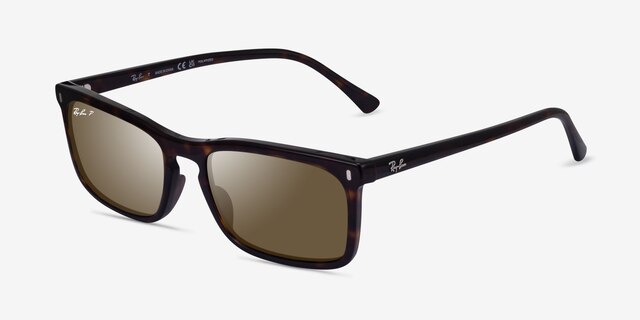 Ray-Ban RB4435 Tortoise PlasticSunglass Frames from EyeBuyDirect, Angle View