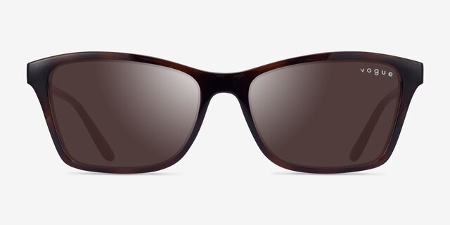 Vogue Eyewear VO5551S Brown Tortoise PlasticSunglass Frames from EyeBuyDirect, Front View