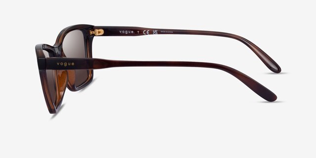 Vogue Eyewear VO5551S Brown Tortoise PlasticSunglass Frames from EyeBuyDirect, Side View