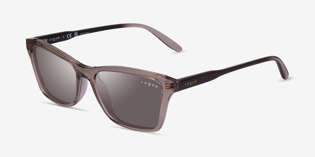 Vogue Eyewear VO5551S Clear Brown PlasticSunglass Frames from EyeBuyDirect, Angle View