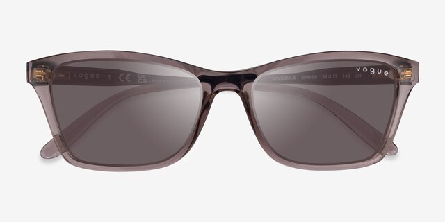 Vogue Eyewear VO5551S Clear Brown PlasticSunglass Frames from EyeBuyDirect, Closed View