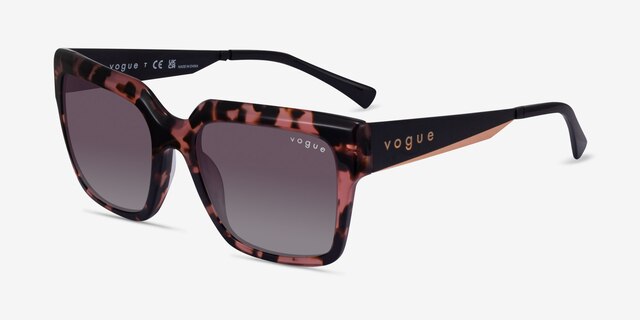 Vogue Eyewear VO5553S Red Tortoise AcétateSoleil de Lunette de vue d'EyeBuyDirect, Vue d'Angle