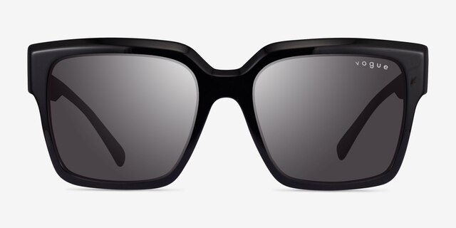 Vogue Eyewear VO5553S Shiny Black AcetateSunglass Frames from EyeBuyDirect, Front View