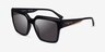 Vogue Eyewear VO5553S Shiny Black AcetateSunglass Frames from EyeBuyDirect, Angle View