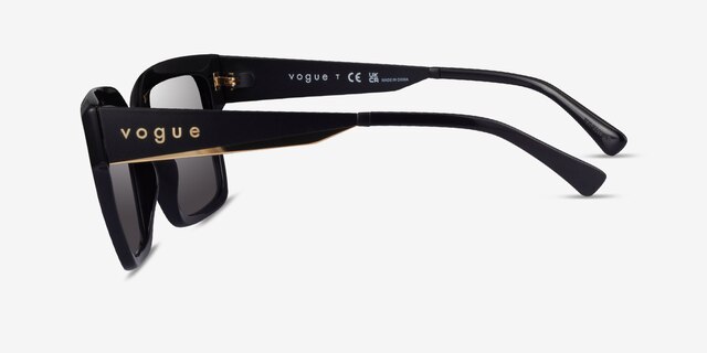 Vogue Eyewear VO5553S Shiny Black AcetateSunglass Frames from EyeBuyDirect, Side View