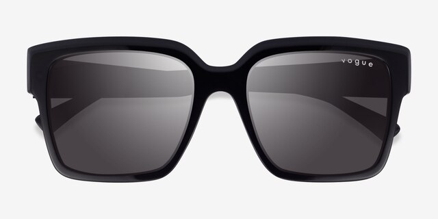 Vogue Eyewear VO5553S Shiny Black AcetateSunglass Frames from EyeBuyDirect, Closed View