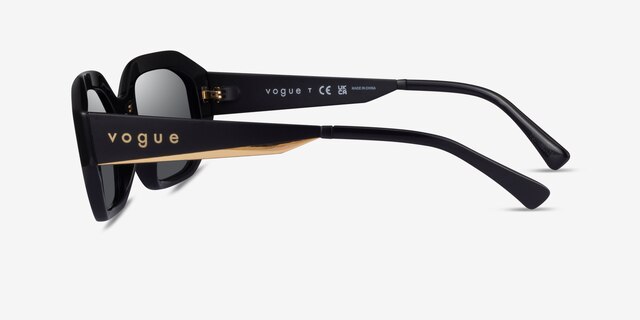 Vogue Eyewear VO5554S Black AcetateSunglass Frames from EyeBuyDirect, Side View