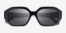 Vogue Eyewear VO5554S Black AcetateSunglass Frames from EyeBuyDirect, Closed View