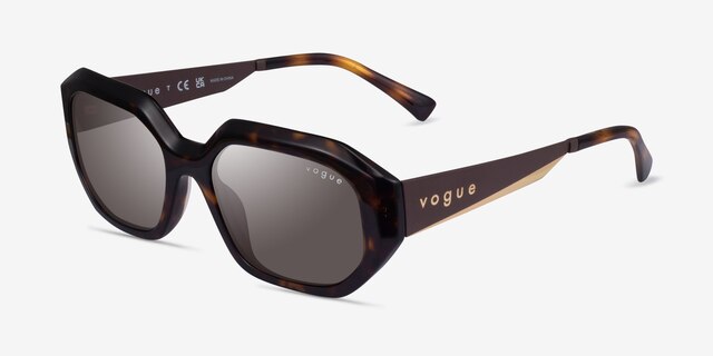 Vogue Eyewear VO5554S Dark Tortoise AcetateSunglass Frames from EyeBuyDirect, Angle View
