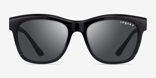 Vogue Eyewear VO5557S Shiny Black PlasticSunglass Frames from EyeBuyDirect, Front View