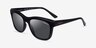 Vogue Eyewear VO5557S Shiny Black PlasticSunglass Frames from EyeBuyDirect, Angle View