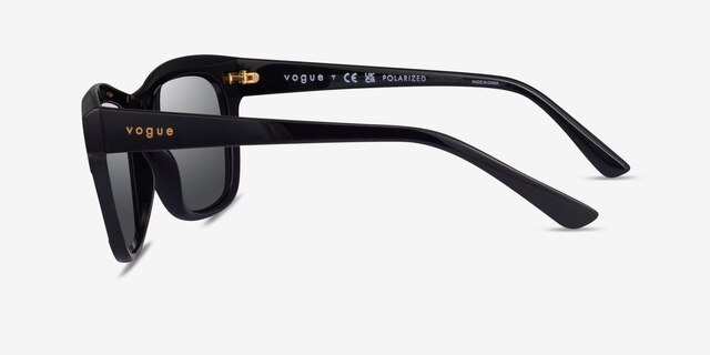 Vogue Eyewear VO5557S Shiny Black PlasticSunglass Frames from EyeBuyDirect, Side View