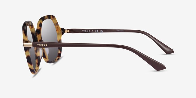 Vogue Eyewear VO5561S Yellow Tortoise AcetateSunglass Frames from EyeBuyDirect, Side View