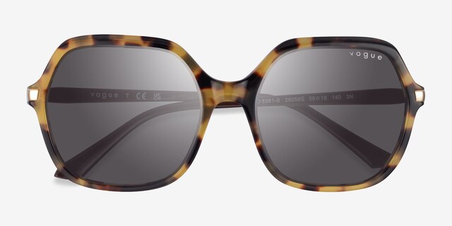 Vogue Eyewear VO5561S Yellow Tortoise AcetateSunglass Frames from EyeBuyDirect, Closed View