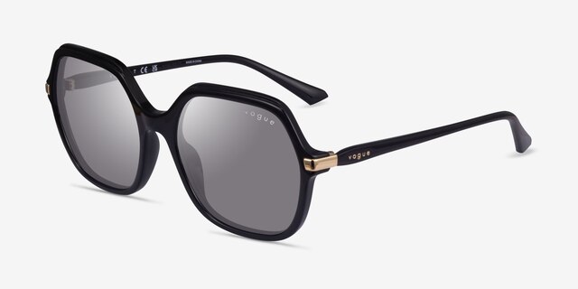 Vogue Eyewear VO5561S Shiny Black AcetateSunglass Frames from EyeBuyDirect, Angle View