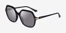 Vogue Eyewear VO5561S Shiny Black AcetateSunglass Frames from EyeBuyDirect, Angle View