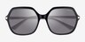Vogue Eyewear VO5561S Shiny Black AcetateSunglass Frames from EyeBuyDirect, Closed View