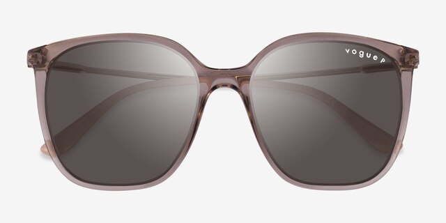 Vogue Eyewear VO5564S Clear Brown PlasticSunglass Frames from EyeBuyDirect, Closed View