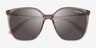 Vogue Eyewear VO5564S Clear Brown PlasticSunglass Frames from EyeBuyDirect, Closed View