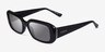 Vogue Eyewear VO5565S Noir PlastiqueSoleil de Lunette de vue d'EyeBuyDirect, Vue d'Angle