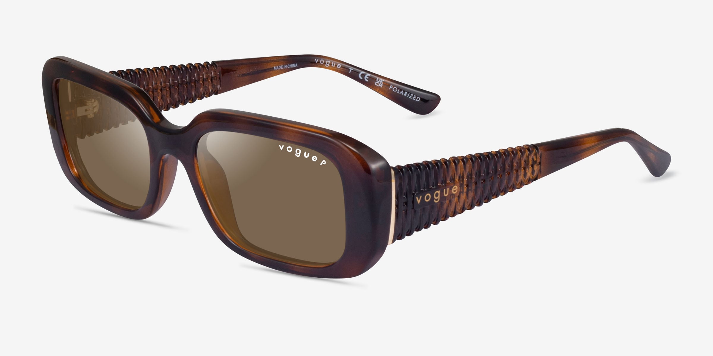 Vogue Eyewear VO5565S Sunglasses in Black Vogue Eyewear VO5565S - Rectangle Black Frame Prescription  main image 2
