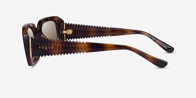 Vogue Eyewear VO5565S Dark Tortoise PlasticSunglass Frames from EyeBuyDirect, Side View