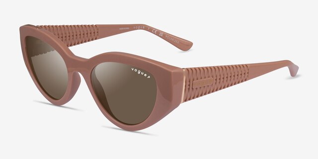 Vogue Eyewear VO5566S Shiny Pink PlasticSunglass Frames from EyeBuyDirect, Angle View