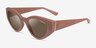 Vogue Eyewear VO5566S Shiny Pink PlasticSunglass Frames from EyeBuyDirect, Angle View