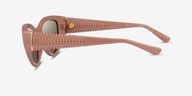 Vogue Eyewear VO5566S Shiny Pink PlasticSunglass Frames from EyeBuyDirect, Side View