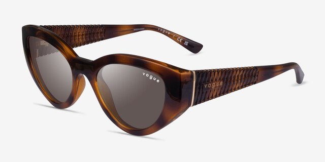 Vogue Eyewear VO5566S Dark Tortoise PlasticSunglass Frames from EyeBuyDirect, Angle View