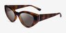 Vogue Eyewear VO5566S Dark Tortoise PlasticSunglass Frames from EyeBuyDirect, Angle View