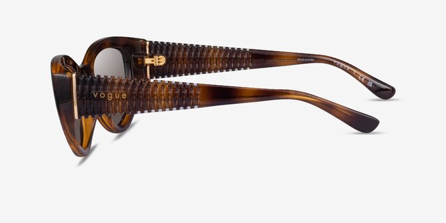 Vogue Eyewear VO5566S Dark Tortoise PlasticSunglass Frames from EyeBuyDirect, Side View