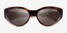 Vogue Eyewear VO5566S Dark Tortoise PlasticSunglass Frames from EyeBuyDirect, Closed View