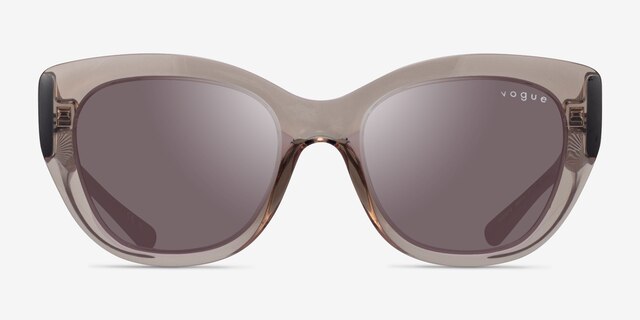 Vogue Eyewear VO5567S Clear Brown PlasticSunglass Frames from EyeBuyDirect, Front View