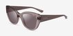 Vogue Eyewear VO5567S Clear Brown PlasticSunglass Frames from EyeBuyDirect, Angle View