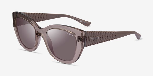 Vogue Eyewear VO5567S Clear Brown PlasticSunglass Frames from EyeBuyDirect, Angle View