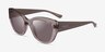 Vogue Eyewear VO5567S Clear Brown PlasticSunglass Frames from EyeBuyDirect, Angle View
