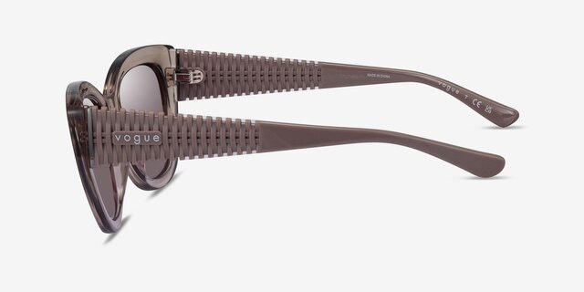 Vogue Eyewear VO5567S Clear Brown PlasticSunglass Frames from EyeBuyDirect, Side View