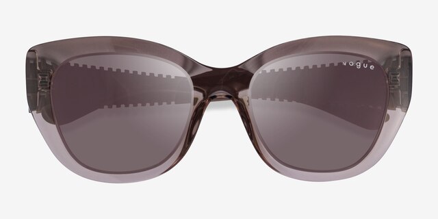 Vogue Eyewear VO5567S Clear Brown PlasticSunglass Frames from EyeBuyDirect, Closed View
