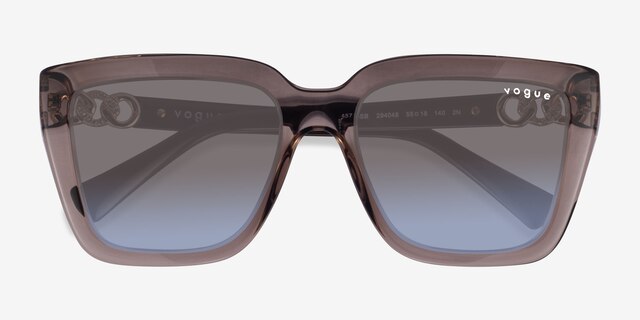 Vogue Eyewear VO5575SB Clear Brown PlasticSunglass Frames from EyeBuyDirect, Closed View