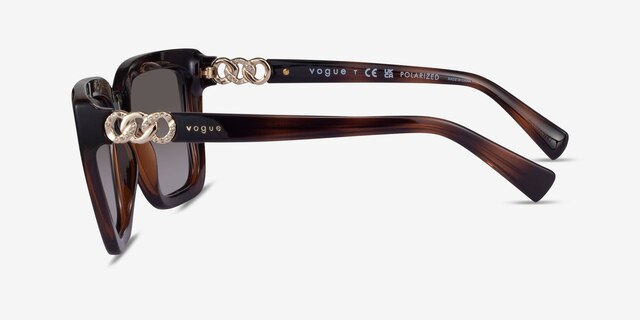Vogue Eyewear VO5575SB Dark Tortoise PlasticSunglass Frames from EyeBuyDirect, Side View
